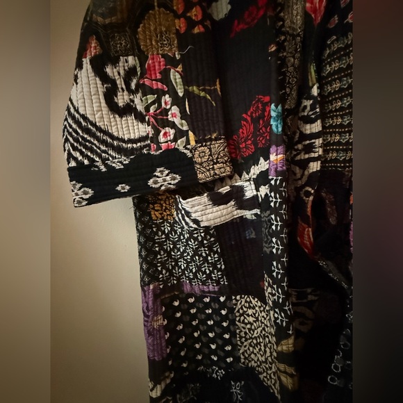 Multicolor Patchwork Robe - Picture 5 of 6